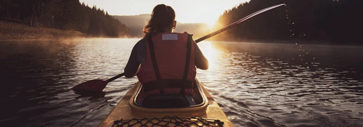 Chiropractic Renton WA Active Woman in Kayak