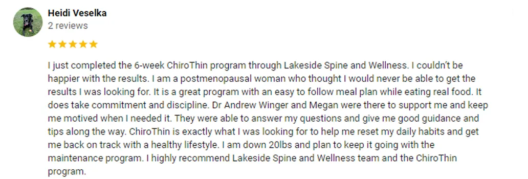 Chiropractic Renton WA Heidi Veselka Testimonial