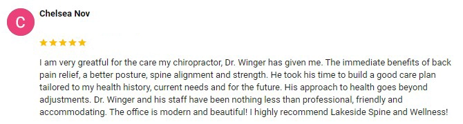 Chiropractic Renton WA Chelsea Nov Testimonial